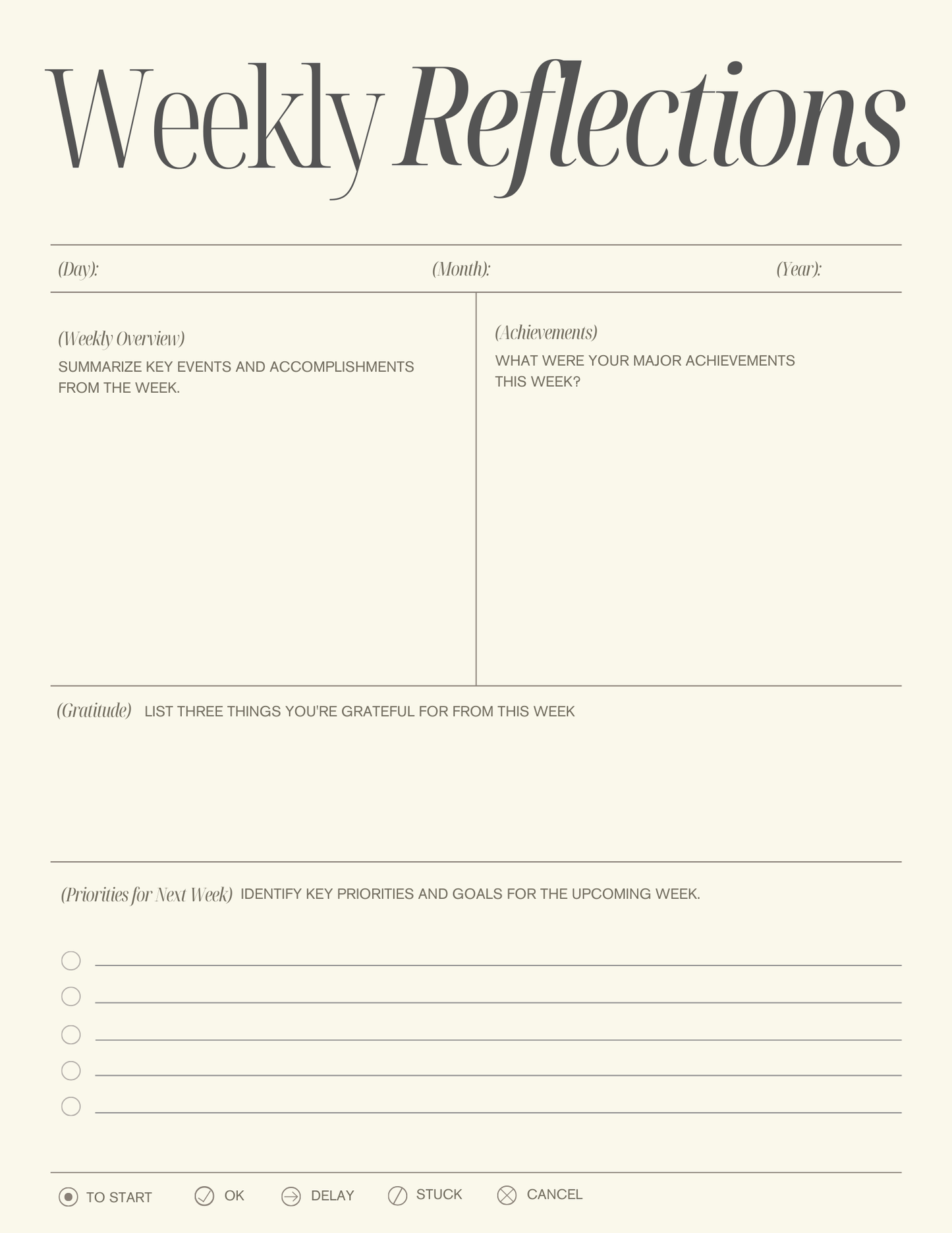 Self-care Workbook